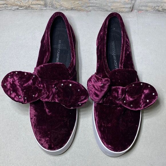 💙NWOB MSRP $150 Rebecca Minkoff Stacey Studded Platform Slip-On Women's Size 8 - Picture 2 of 6